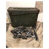 Ammo box with lots of 1/4 inch and 1/2 inch Ammo box with lots of 1/4 inch and 1/2 inch
