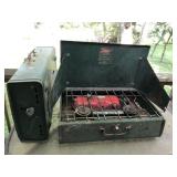 Two Coleman gas camp stoves Two Coleman gas camp stoves