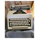 Olympia Typewriter and metal 2 drawer file Olympia Typewriter and metal 2 drawer file