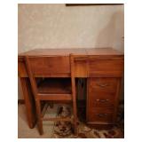 Sewing machine desk and chair, Montgomery Ward Sewing machine desk and chair, Montgomery Ward