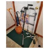 Geriatric items, walker, cane, etc Geriatric items, walker, cane, etc