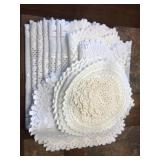 Doilies, crocheted, various sizes Doilies, crocheted, various sizes