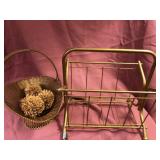 Magazine Rack & Basket Magazine Rack & Basket