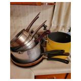 Assorted pots and pans Assorted pots and pans