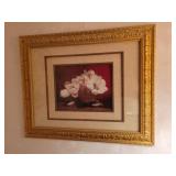 Framed floral print Framed floral print