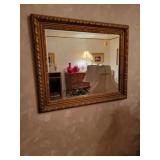 Gold framed mirror Gold framed mirror