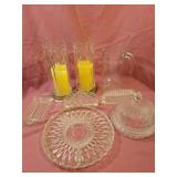 Assorted glass and crystal items Assorted glass and crystal items