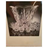 Royal Limited boxed Punch Bowl set 24% full lead Royal Limited boxed Punch Bowl set 24% full lead