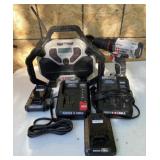 Porter Cable Cordless Drill, Radio, Batt/Charger