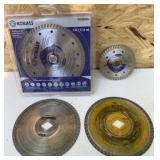 Diamond Saw Blade Lot 7in and 4-1/2in