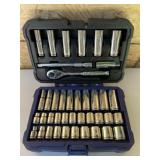 Kobalt 3/8in SAE/Metric Ratchet/Socket Set