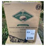 New White Mountain Hand-Crank Ice Cream Maker 6QT