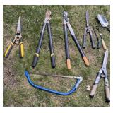 Tree Pruners, hedge clippers, tree saw lot