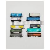 10 assorted model rail cars 10 assorted model rail cars