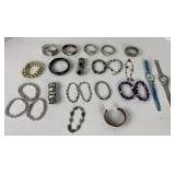 Costume Jewelry Bracelets & Watches Lot Costume Jewelry Bracelets & Watches Lot