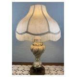 Vintage Ceramic & Brass Lamp 29'H Vintage Ceramic & Brass Lamp 29'H