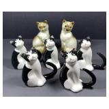 Cat Porcelain & China Figurines Lot Cat Porcelain & China Figurines Lot