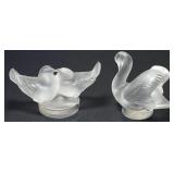 Beautiful Lalique Paris Crystal Love Birds Beautiful Lalique Paris Crystal Love Birds