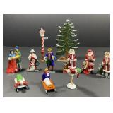 Vintage Lead Metal Christmas & Winter Toy Figures Vintage Lead Metal Christmas & Winter Toy Figures