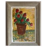 Original Oil on Canvas Impressionist Art Flowers Original Oil on Canvas Impressionist Art Flowers