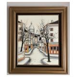 Marcel Barrat Serigraph on Canvas Marcel Barrat Serigraph on Canvas