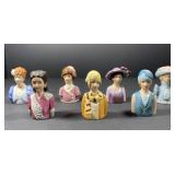Vintage Avon 1982-84 Ceramic 2' Thimbles Lot Vintage Avon 1982-84 Ceramic 2' Thimbles Lot