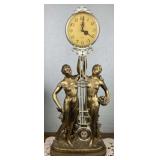 Vintage Eleco Art Nouveau Statue Clock Vintage Eleco Art Nouveau Statue Clock