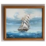Original Oil on Canvas - Clipper Ship Original Oil on Canvas - Clipper Ship