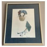 Rosamond Offset Lithograph 'Denim & Silk' Rosamond Offset Lithograph 'Denim & Silk'