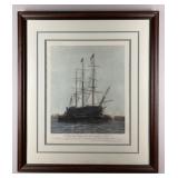 Harold Wylie Lithograph Print 'The Last Journey Harold Wylie Lithograph Print 'The Last Journey
