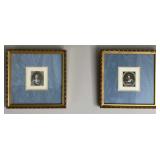 Pair of Small Vintage French Artist Prints Pair of Small Vintage French Artist Prints