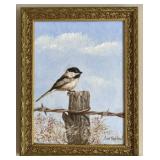 Bud Snidow- Sparrow Original Oil on Artist Board, Bud Snidow- Sparrow Original Oil on Artist Board,
