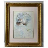Framed Morisot Pastel Print 11x15 in 20x24 Framed Morisot Pastel Print 11x15 in 20x24