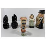 Porcelain, Black Onyx, Milk Glass Collectibles Porcelain, Black Onyx, Milk Glass Collectibles