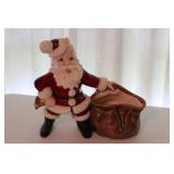 MUSICAL CERAMIC SANTA WITH TOY BAG MUSICAL CERAMIC SANTA WITH TOY BAG