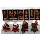 7 BOXES SANTAS, 4 STOCKING HOLDER SANTAS 7 BOXES SANTAS, 4 STOCKING HOLDER SANTAS