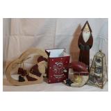SANTA SLEEPING IN HEART, METAL CANDLE BAG, SANTA SLEEPING IN HEART, METAL CANDLE BAG,