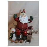 SANTA WITH REINDEER & PENGUINS SANTA WITH REINDEER & PENGUINS