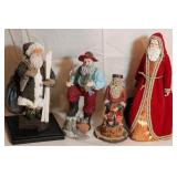 SKI SANTA, FISHING SANTA, SANTA WITH TOYS SKI SANTA, FISHING SANTA, SANTA WITH TOYS