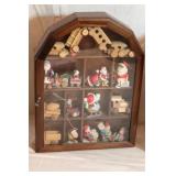 CURIO CABINETS WITH SANTA CONTENTS CURIO CABINETS WITH SANTA CONTENTS