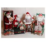 2 ROCKING CHAIR SANTAS AND JAZZY SANTA AND 2 ROCKING CHAIR SANTAS AND JAZZY SANTA AND