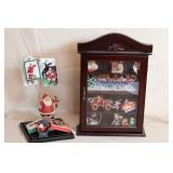 SMALL CURIO WITH CONTENTS AND SMALL CURIO WITH CONTENTS AND
