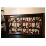 LARGE CURIO CABINET WITH CONTENTS LARGE CURIO CABINET WITH CONTENTS