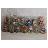 SMALL SANTA FIGURINES IN JARS SMALL SANTA FIGURINES IN JARS