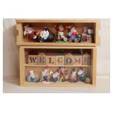 WOODEN CRATE WITH WELCOME SANTA AND MORE WOODEN CRATE WITH WELCOME SANTA AND MORE