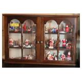 CURIO CABINET FULL OF SANTAS CURIO CABINET FULL OF SANTAS