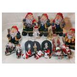 LARGE SANTA COOKIE JAR, SANTA TIN CAN LARGE SANTA COOKIE JAR, SANTA TIN CAN