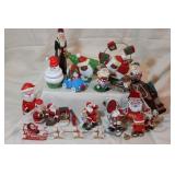 SANTA IN REINDEER FLOATIE, HOWDY SANTA ORNAMENT SANTA IN REINDEER FLOATIE, HOWDY SANTA ORNAMENT