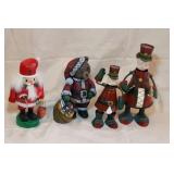 SANTA IN COVERED WAGON, NUT CRACKER SANTA SANTA IN COVERED WAGON, NUT CRACKER SANTA