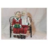 MR & MRS ON BENCH, CREAM SANTA WITH CHILD MR & MRS ON BENCH, CREAM SANTA WITH CHILD